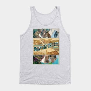 Greetings from Cinque Terre in Liguria Vintage style retro souvenir Tank Top